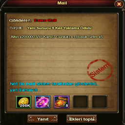 Legend Online 7 Günlük Vip + 5  Sefer Paketi Kategorisi